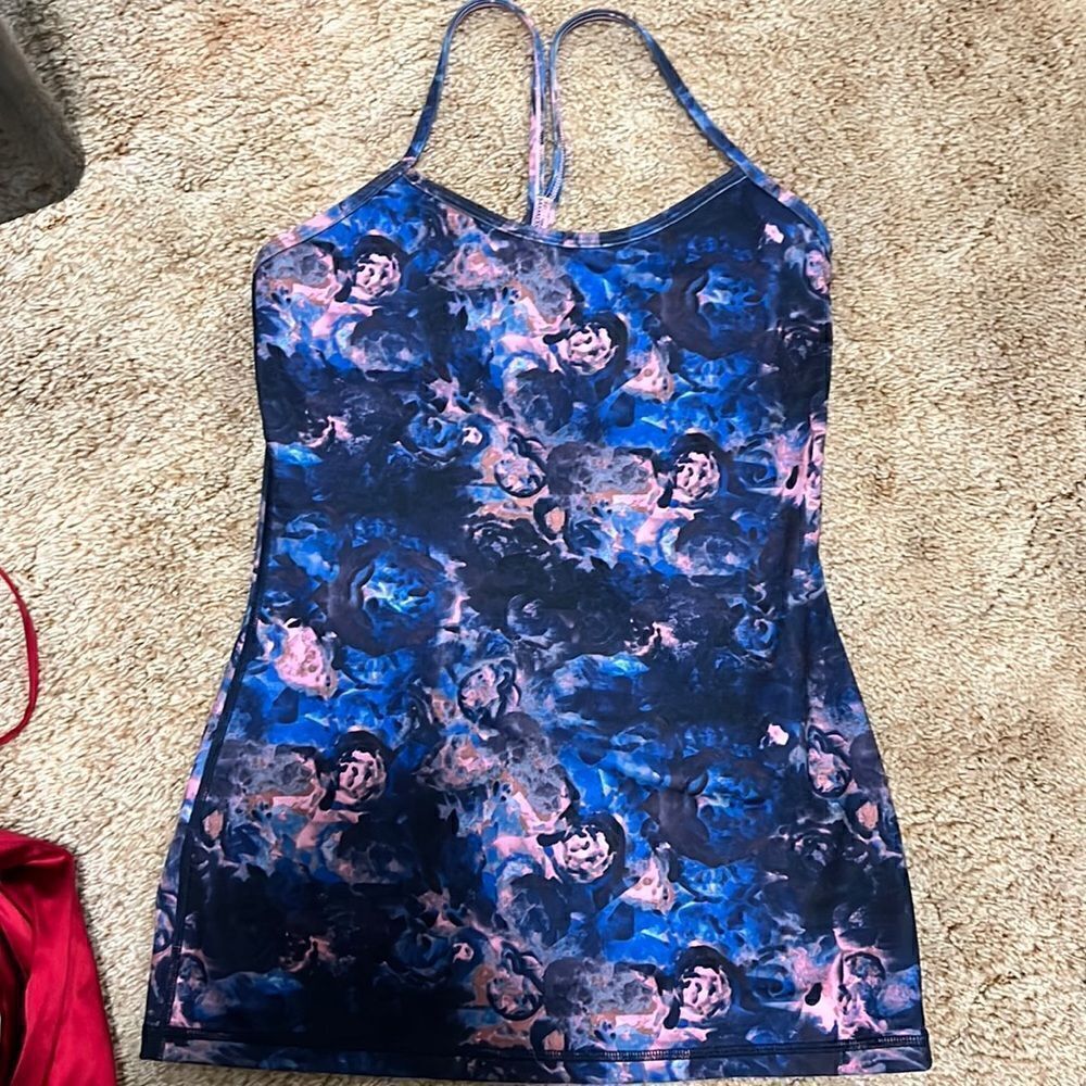 Size 6 Lululemon Power Y Tank Moody Mirage Berry